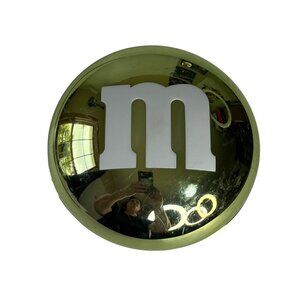 M&M Gold Plastic Bowl Candy Dish Collectible Snack Dish